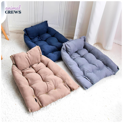 3-in-1 Haustierbett – Umwandelbar als Sofa, Matte & Nest