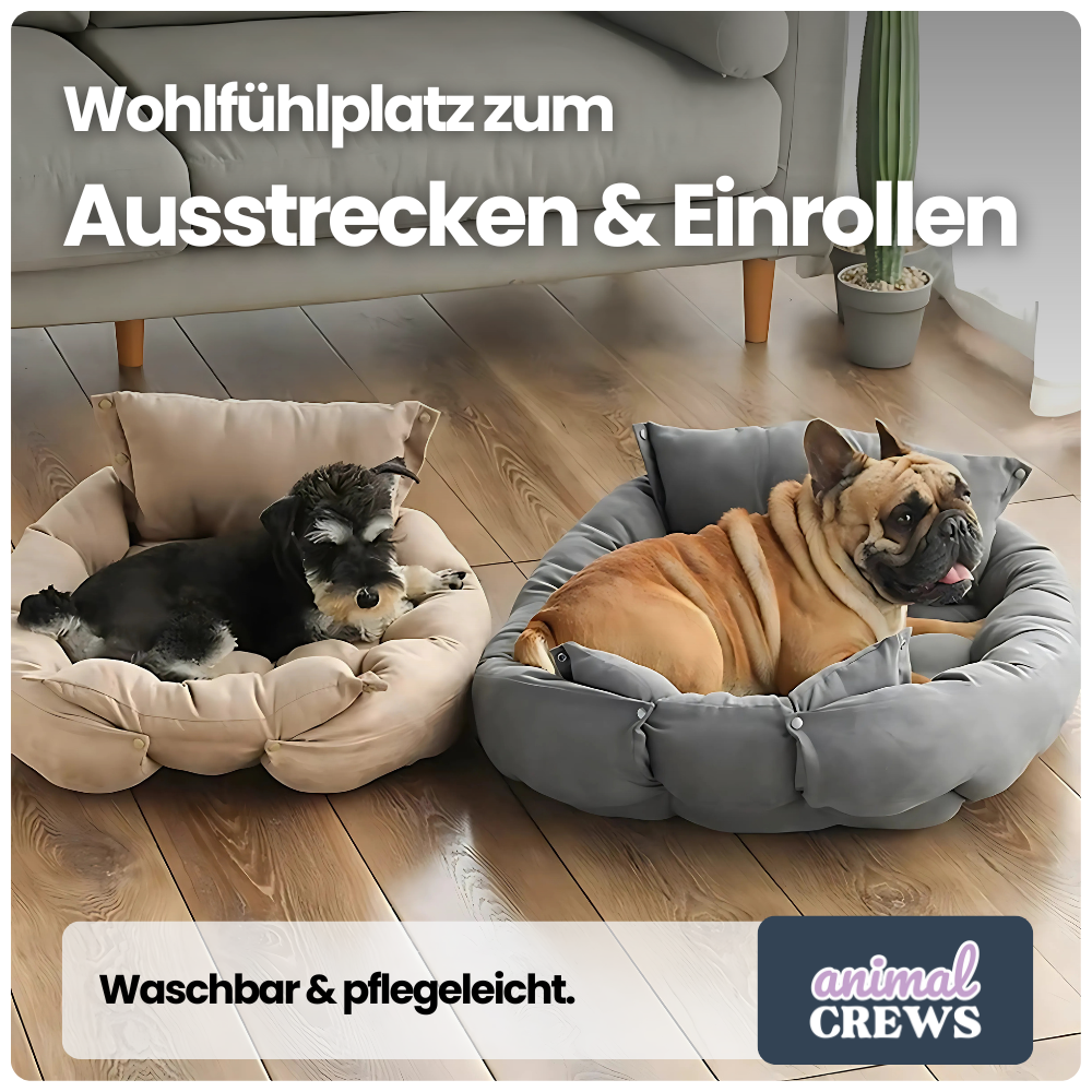 3-in-1 Haustierbett – Umwandelbar als Sofa, Matte & Nest